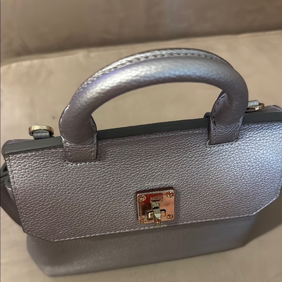 MCM Milla mini crossbody silver handbag - Picture 8 of 12